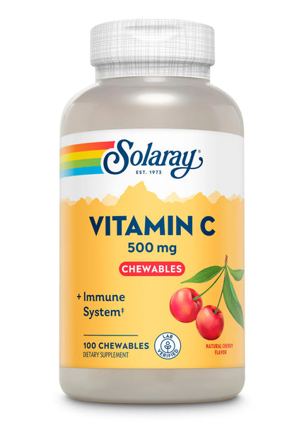 Solaray // VITAMIN C CHEWABLE // Cherry // 500mg // 100ct