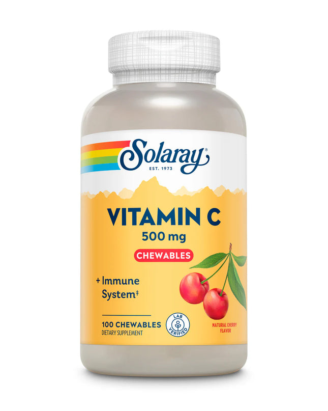 Solaray // VITAMIN C CHEWABLE // Cherry // 500mg // 100ct