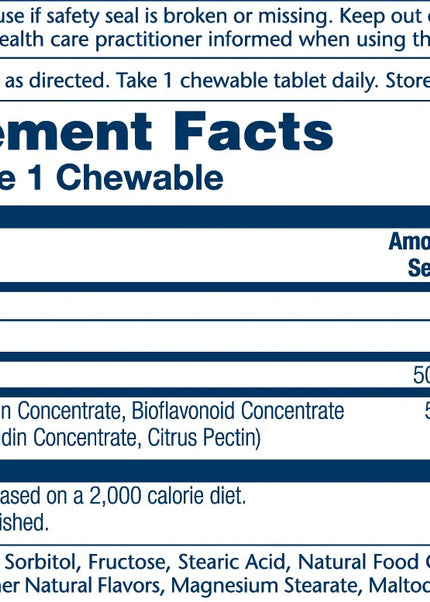 Solaray // VITAMIN C CHEWABLE // Cherry // 500mg // 100ct