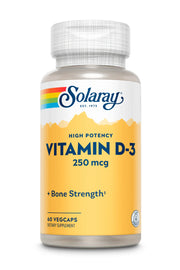 Solaray // SUPER STRENGTH VITAMIN D3 // 250mcg // 60ct