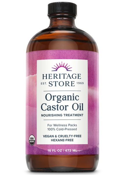 Heritage Store // Castor Oil Organic (fragrance free) //16oz