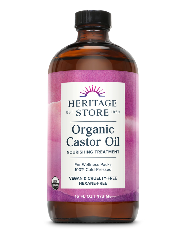 Heritage Store // Castor Oil Organic (fragrance free) //16oz