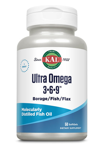 Kal // ULTRA OMEGA 3-6-9, Softgel 1200mg // 50ct