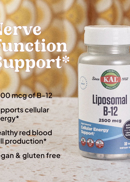 Kal // LIPOSOMAL B12 // 2500mcg // 30ct