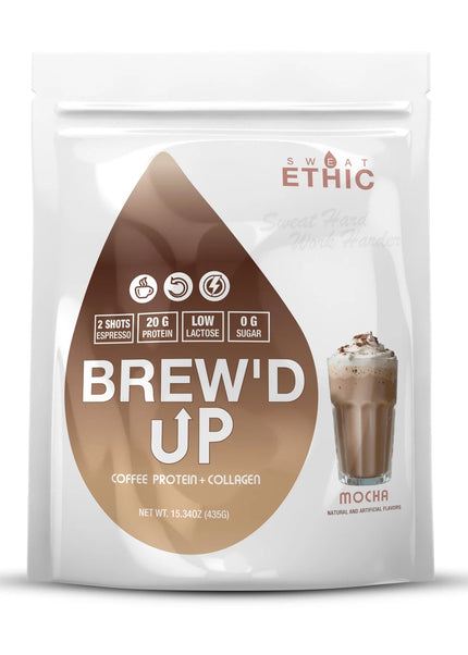 Sweat Ethic // BREW'D UP COFFEE PROTEIN + COLLAGEN // 15sv
