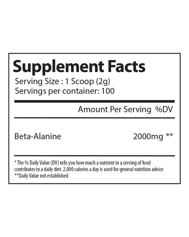Alpha Supps // Beta Alanine // 100sv