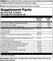 Kal Vitamins // BLOOD SUGAR DEFENSE CLINICAL LIFESTYLES // 60 tablets