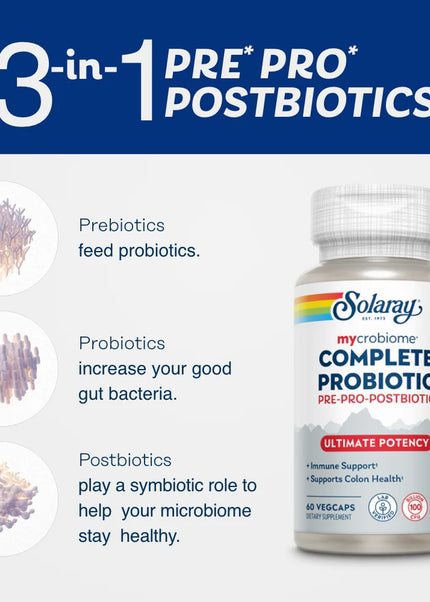 Solaray // MYCROBIOME COMPLETE PROBIOTIC ULTIMATE POTENCY // 60ct