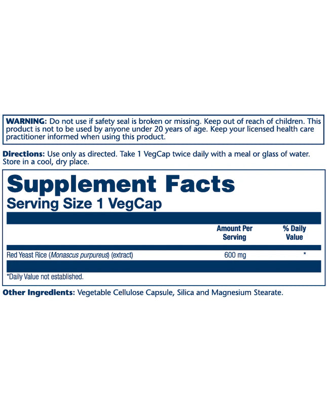 Solaray // RED YEAST RICE 600mg // 45ct