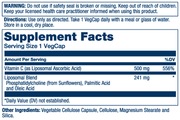 Solaray // LIPOSOMAL VITAMIN C // 500mg // 100ct